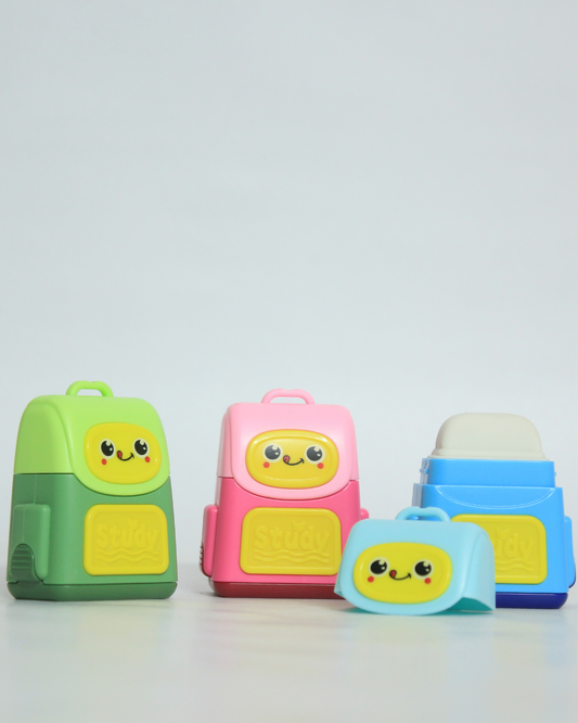 Cute Pencil Sharpener with Built-in Eraser