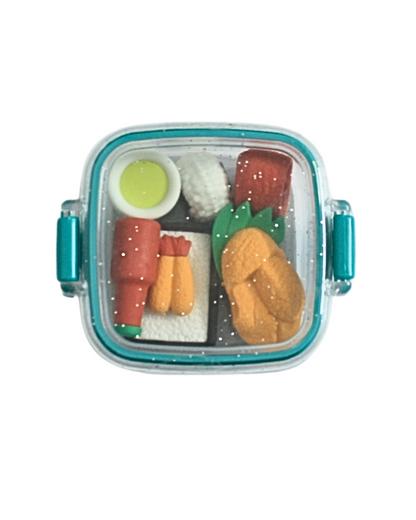 Mini Bento Box Eraser Set – Japanese Food Edition (Set of 4)